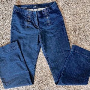 Boot cut loft thin denim jeans
